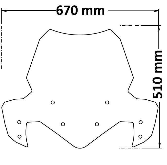 AKCE BENELLI - Vysoký plexi štít s ofuky čiré pro TRK 702/X